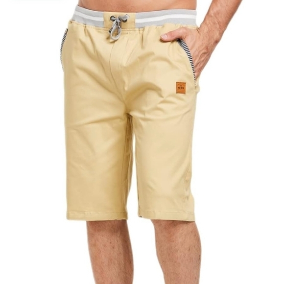 Fashion Style News Summer Beach Shorts With Elastic Waist And Pockets Size Large - Picture 1 of 10